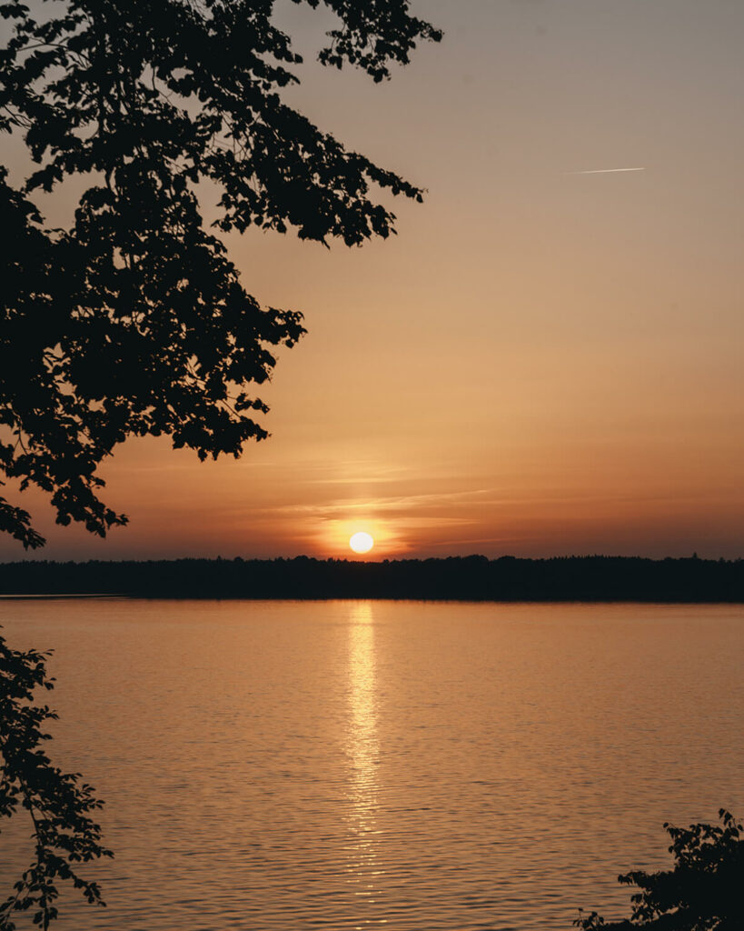 Sonnenuntergang in Småland